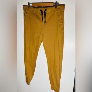 SP Active Men’s Jogger Pants Mustard Tan Drawstring Size XL